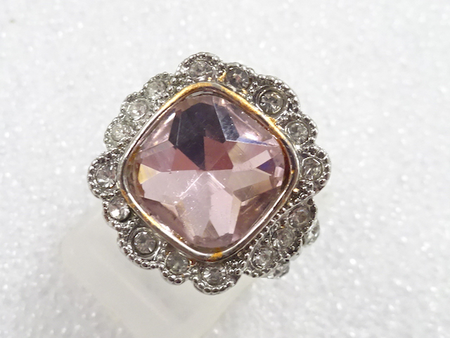 JAPANESE KIMONO / ANTIQUE COLORED STONE RING (SIZE 9)